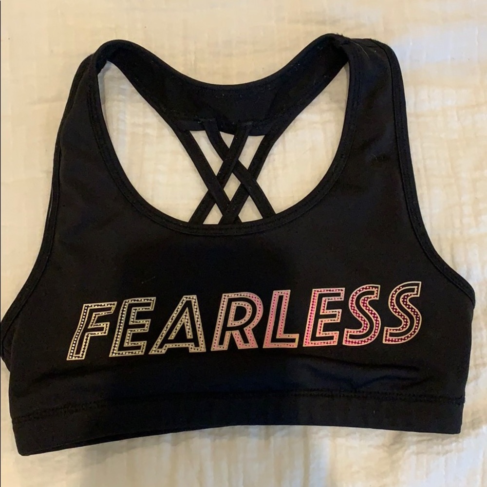 Black girls sports bra!